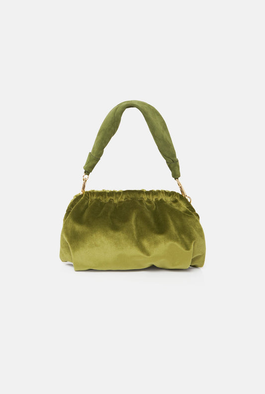 The mini Zumaia bag new velvet olive green Mini bags The Bag Lab 