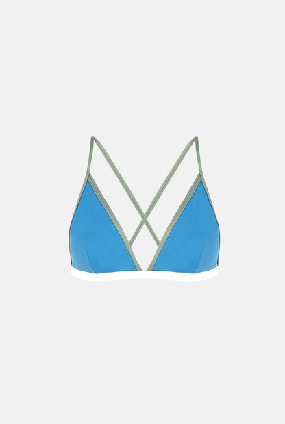 Top triángulo azul MUR Swimwear 