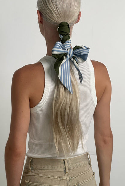 Vero Stripe - azul Foulards & Scarves Van Hise 