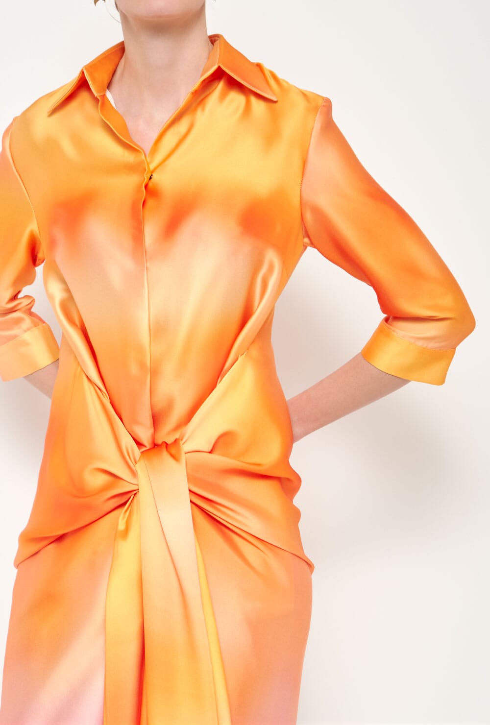 Vestido Ava Camisero Lazada Lila Naranja Dresses Duyos 