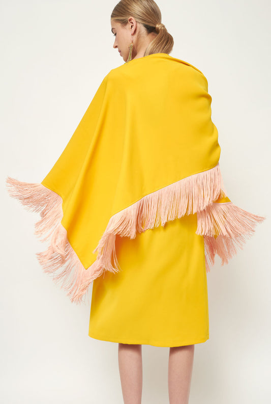 Vestido + Capa Sofía amarillo Duyos 