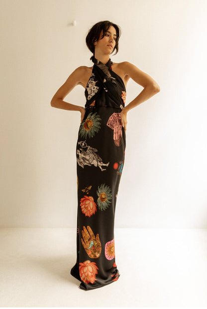 Vestidos Blusa Con Pareo Es Fascinante Vestido Pareo Halter Lucky