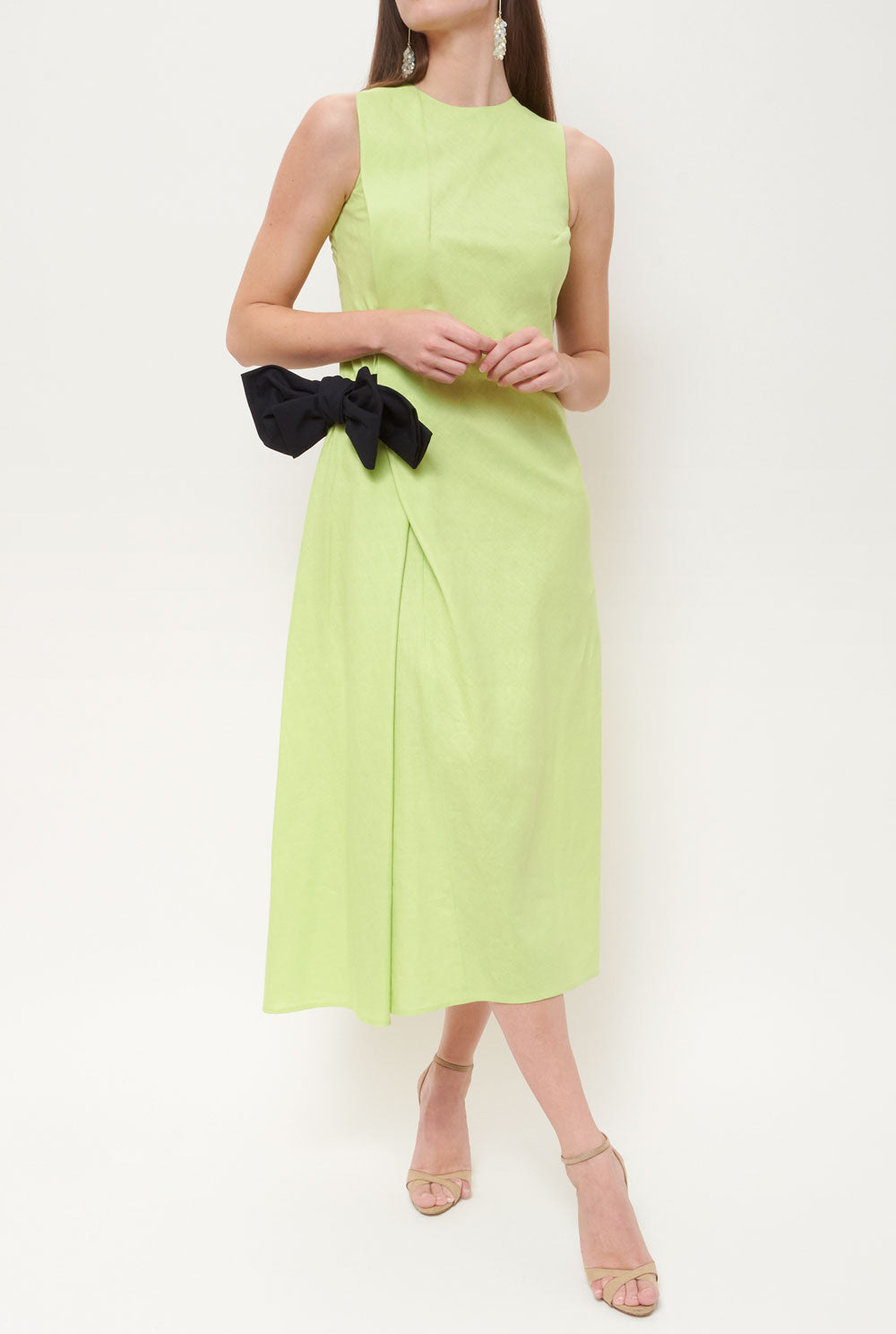 Vestido semientallado lazo Green - Made to order dress Devota & Lomba 