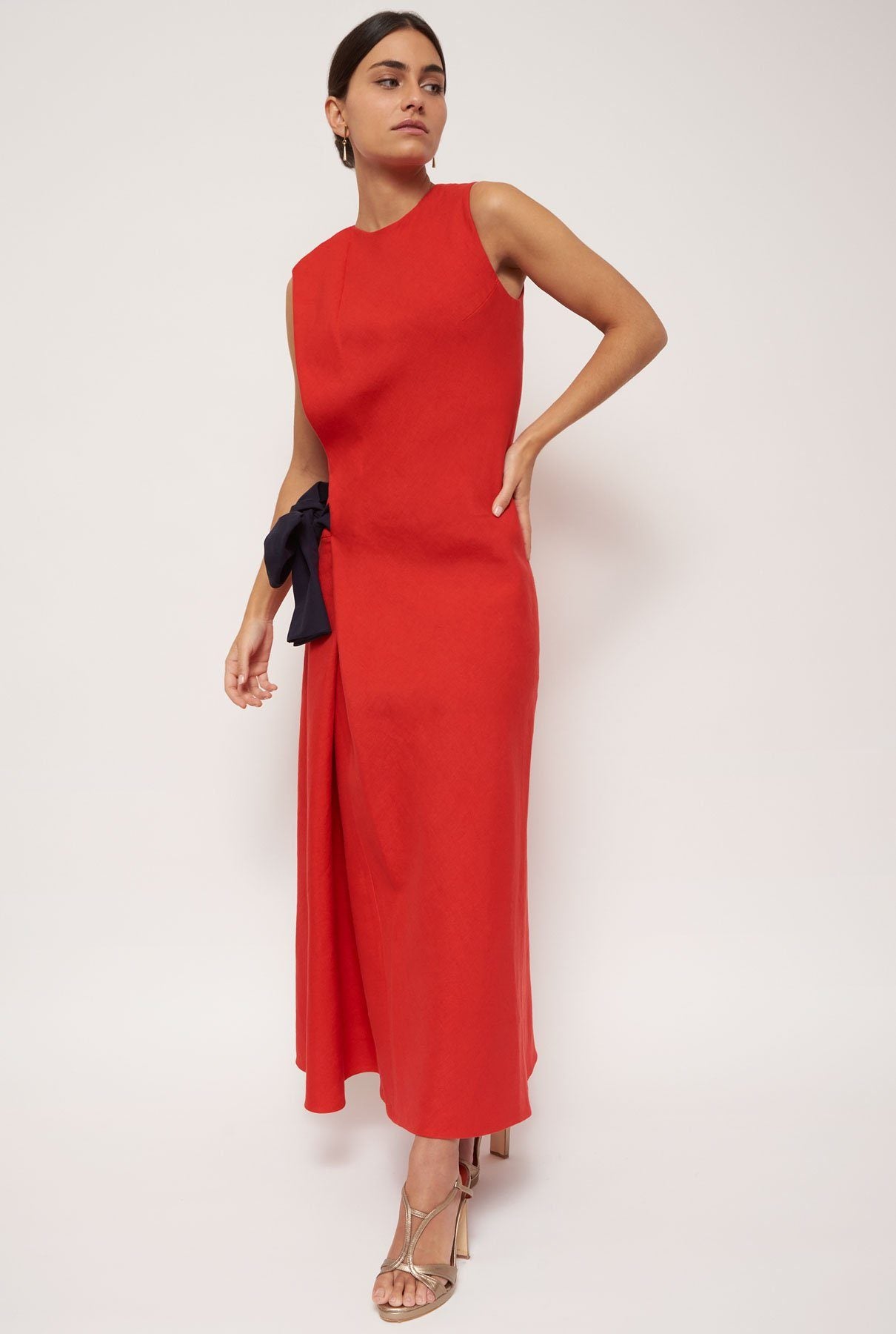 Vestido semientallado lazo red - Unique piece dress Devota & Lomba 
