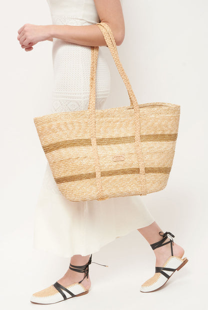 Wheat straw basket bag Bolsos Zahati 