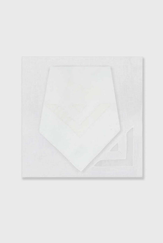 White Octo napkin Tablewear Los Encajeros 